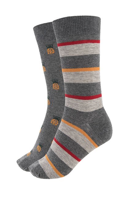 LOT DE 2 PAIRES DE CHAUSSETTES JACQUARDMEN ACCESSORIES